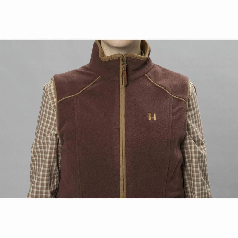 Last Chance Steal Harkila Sandhem 200 Ladies Fleece Gilet - Burgundy