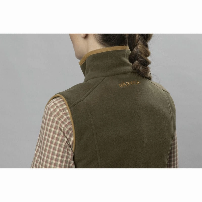 Today Only Discount Big Price Drop Harkila Sandhem 200 Ladies Fleece Gilet - Willow Green