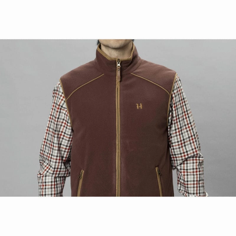 Hot Deals Today Grab Your Hot Pick Harkila Sandhem 200 Mens Fleece Gilet - Burgundy