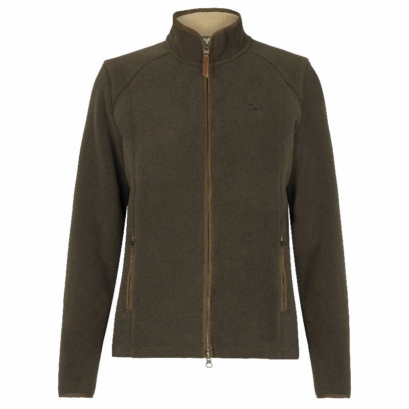 Shop Save Big Instant Discount Harkila Sandhem Sherpa Ladies Fleece Jacket - Willow Green