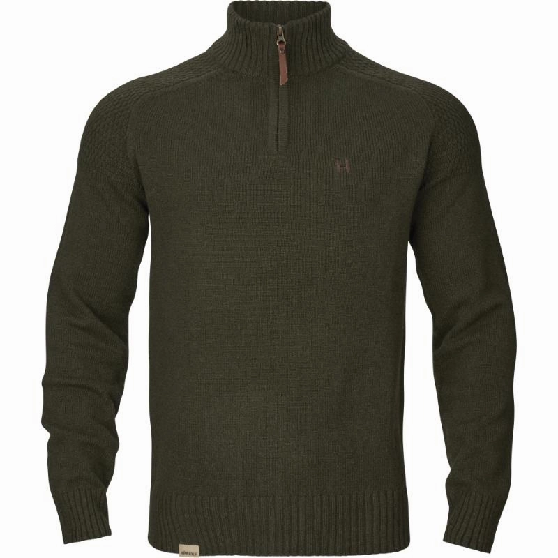 Harkila Vincent Merino Mens 1/4 Zip Jumper - Rosin Grab the Deal Now Weekend Flash Offer