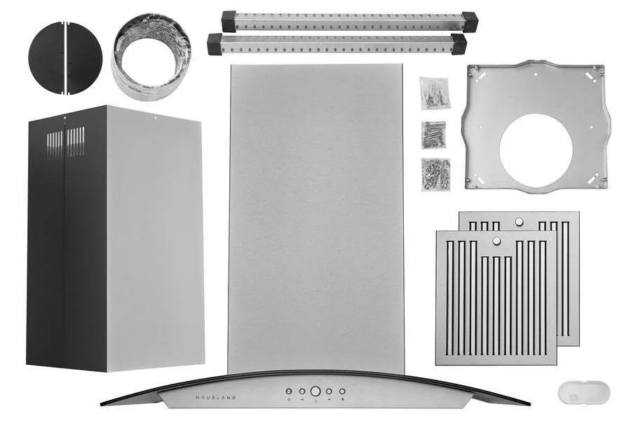 Hauslane IS200SS30 Hauslane Chef 30-In Convertible Stainless Steel Island Range Hood