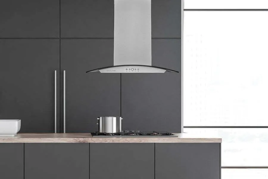 Hauslane IS200SS30 Hauslane Chef 30-In Convertible Stainless Steel Island Range Hood