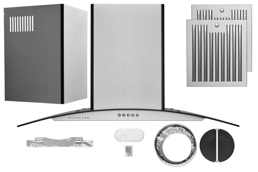 Hauslane WM600SS36 Hauslane Chef 36-In Convertible Stainless Steel Wall-Mounted Range Hood