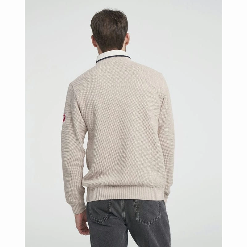 Holebrook Classic Windproof Mens 1/4 Zip Jumper - Khaki Surprise Discount Today