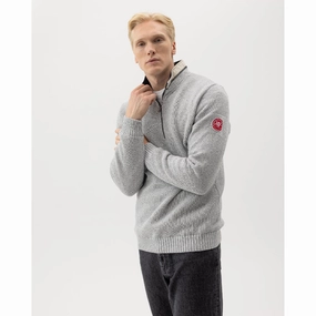 Holebrook Classic Windproof Mens 1/4 Zip Jumper - Marble Grey Save Big Online Flash Sale Alert Now