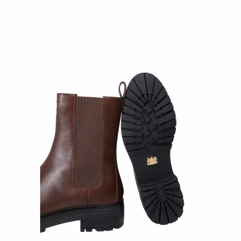 Flash Offer Today Holland Cooper Astoria Ladies Ankle Boots - Rich Chocolate