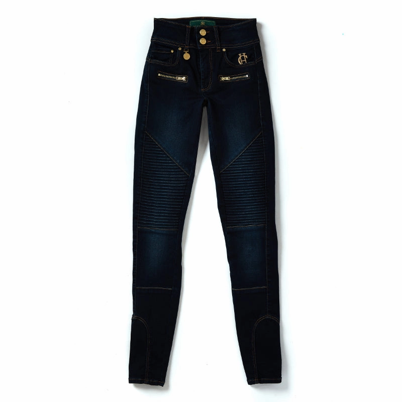 Holland Cooper Biker Ladies Jeans - Deep Indigo Exclusive Deal Inside Exclusive Online Discount
