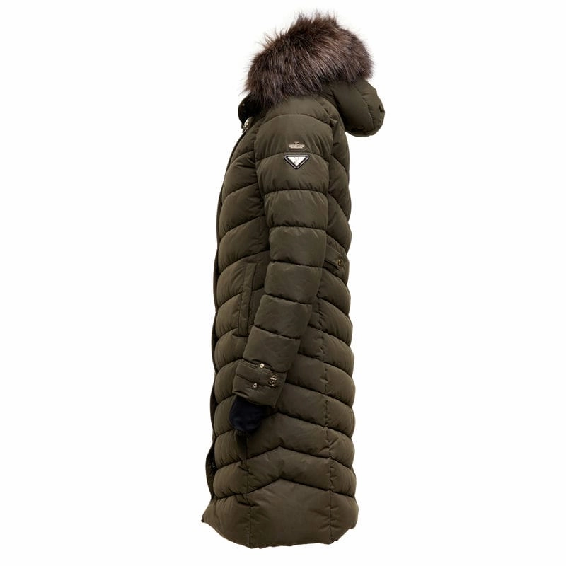 Holland Cooper Chamonix Ladies Coat - Khaki Hot Sale Today Limited Offer Alert