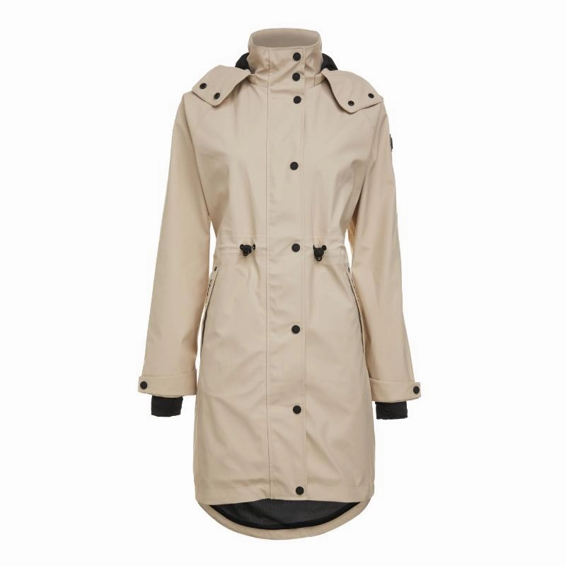 Instant Hot Deal Flash Sale Alert Holland Cooper Chartwell Rain Ladies Waterproof Parka - Stone