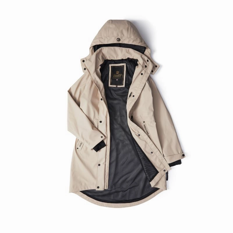 Exclusive Hot Pick Holland Cooper Chartwell Rain Ladies Waterproof Parka - Stone