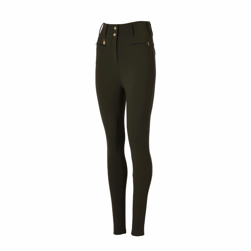 Holland Cooper Contour Ladies Trouser - Dark Olive Today Only Discount