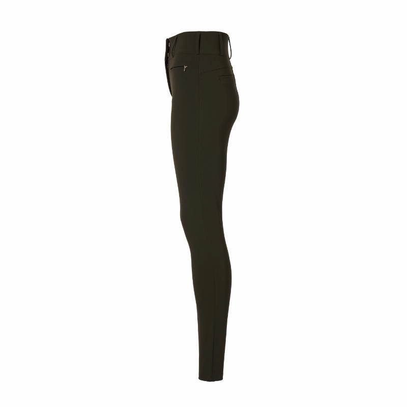 Holland Cooper Contour Ladies Trouser - Dark Olive Limited Time Offer Clearance Event Alert
