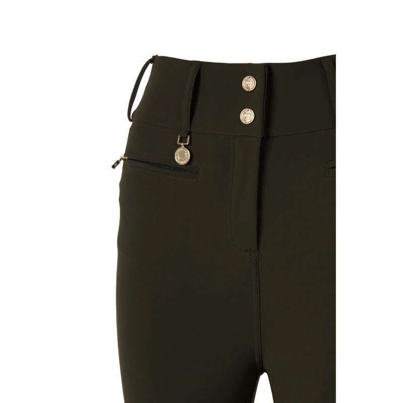 Todays Hot Savings Holland Cooper Contour Ladies Trouser - Dark Olive