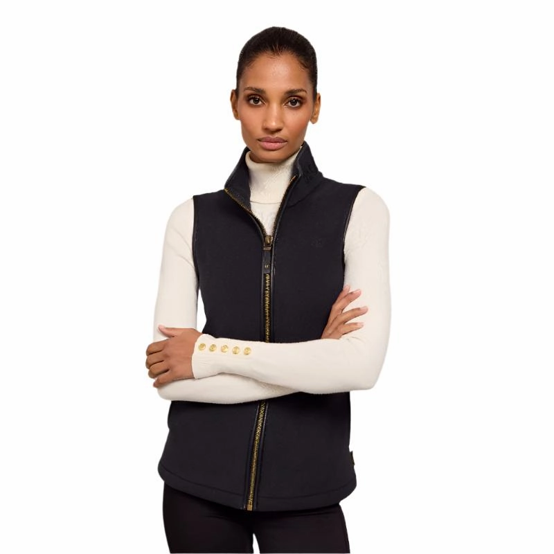 Dont Miss Big Savings Holland Cooper Country Ladies Fleece Gilet - Black