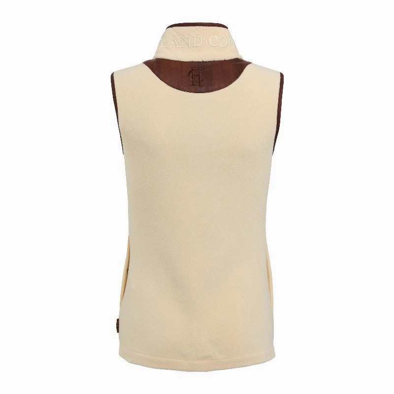 Steal Todays Offer Flash Sale Now Holland Cooper Country Ladies Fleece Gilet - Cream