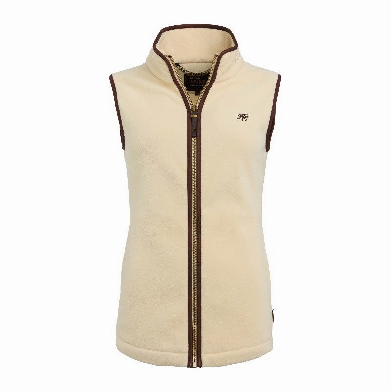 Holland Cooper Country Ladies Fleece Gilet - Cream Hot Price Drop Flash Offer Today