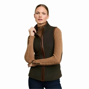 Best Seller Deal Holland Cooper Country Ladies Fleece Gilet - Khaki
