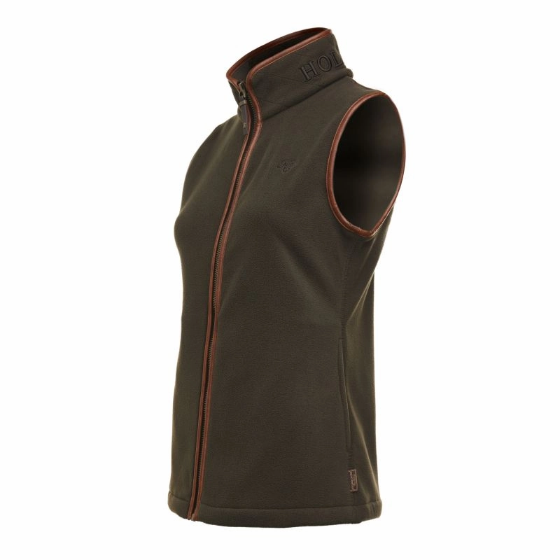 Holland Cooper Country Ladies Fleece Gilet - Khaki Grab It Now