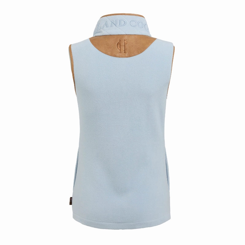Special Deals Online Holland Cooper Country Ladies Fleece Gilet  - Pale Blue