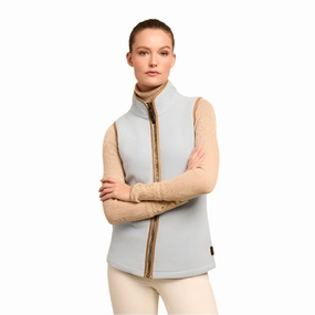 Instant Hot Deal Special Savings Today Holland Cooper Country Ladies Fleece Gilet  - Pale Blue