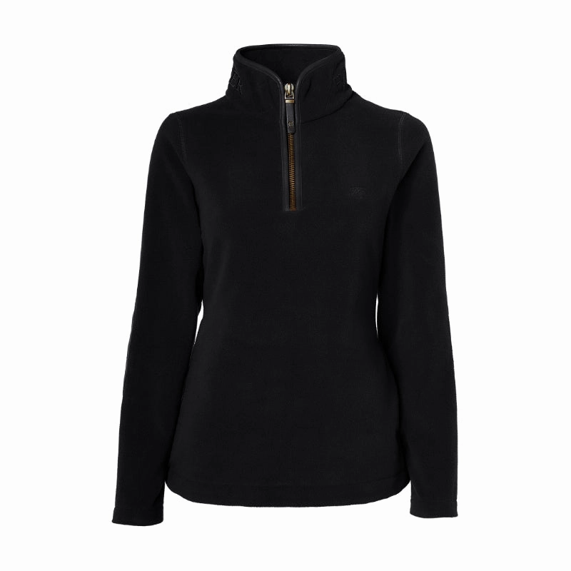 Shop the Savings Now Hot Offer Inside Holland Cooper Country Ladies Fleece Quarter Zip Jumper - Black