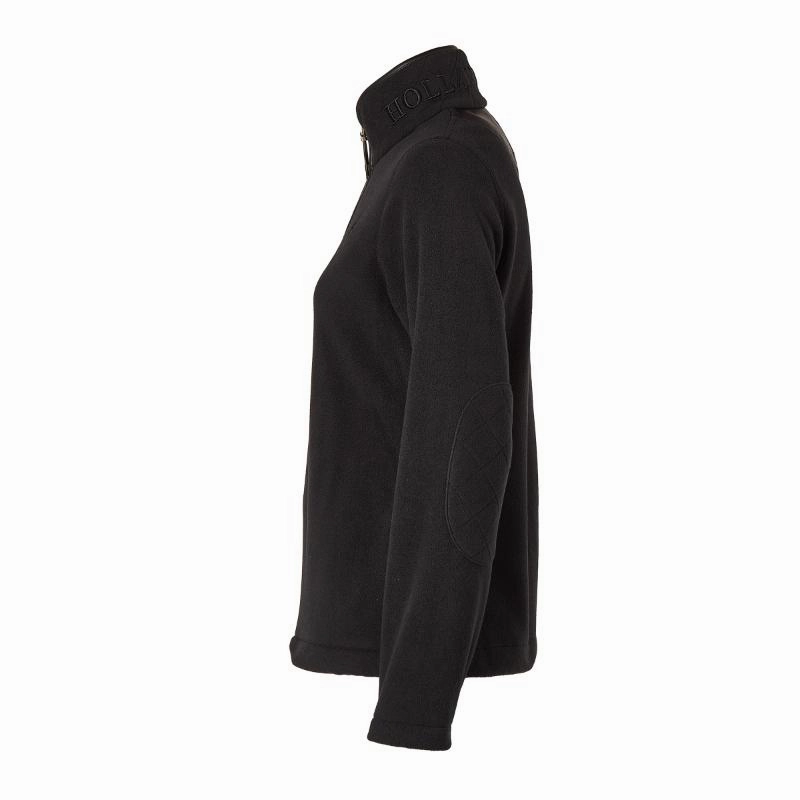 Holland Cooper Country Ladies Fleece Quarter Zip Jumper - Black Special Occasion Discount Today Only Steal