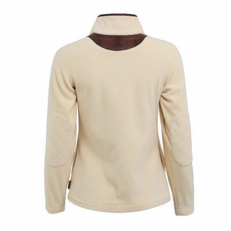 Holland Cooper Country Ladies Fleece Quarter Zip Jumper - Cream Exclusive Hot Pick Hot Deals Today