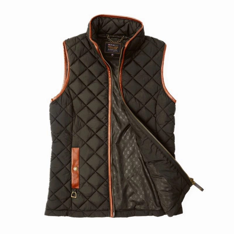 Holland Cooper Country Ladies Quilted Gilet - Heritage Khaki Shop Save Today