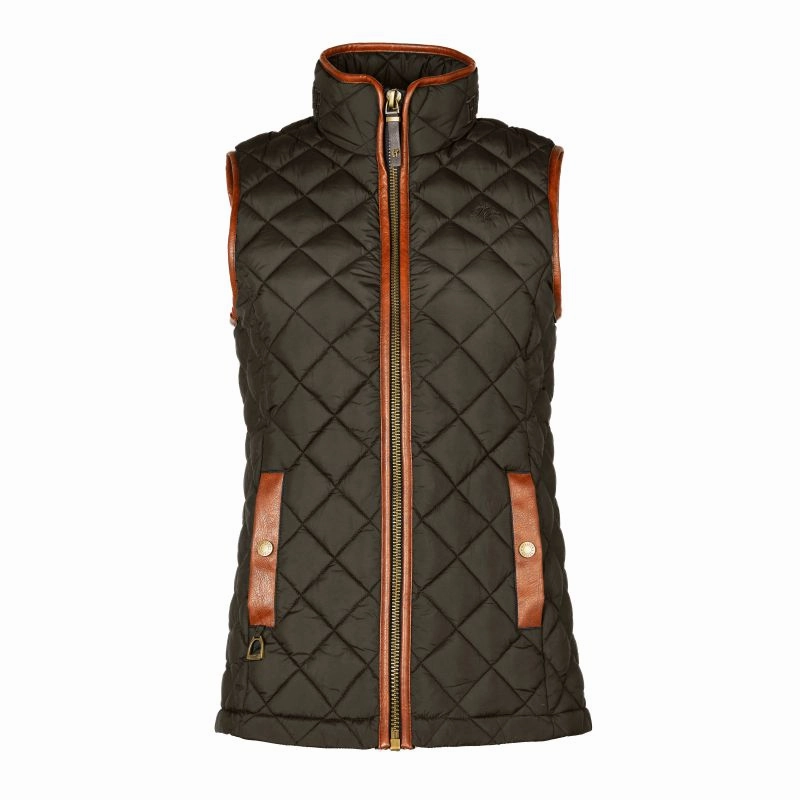 Todays Special Picks Today Only Discount Holland Cooper Country Ladies Quilted Gilet - Heritage Khaki