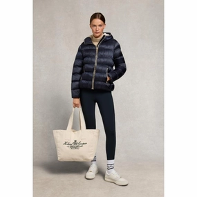Clearance Sale Holland Cooper Harrow Ladies Padded Fleece Lined Jacket - Ink Navy