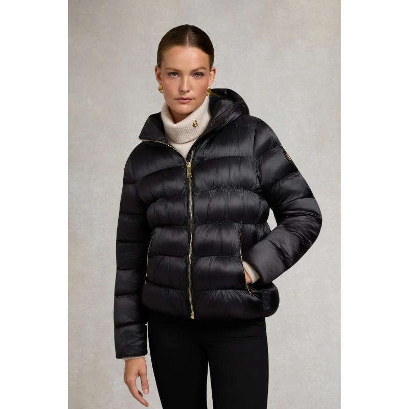 Holland Cooper Harrow Ladies Padded Jacket - Deep Black Dont Miss This Steal Shop Today Save