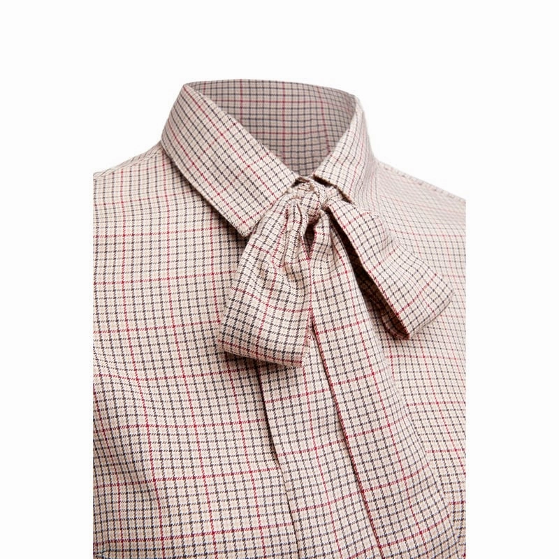 Trending Offer Today MustHave Deal Holland Cooper Heritage Ladies Shirt - Oatmeal Check