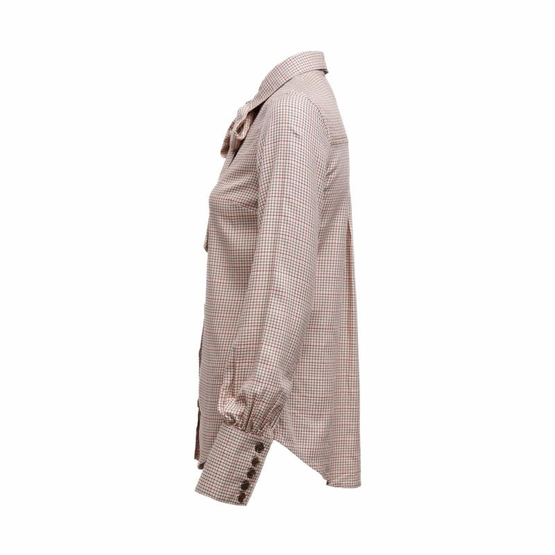 Mega Discount Today Holland Cooper Heritage Ladies Shirt - Oatmeal Check