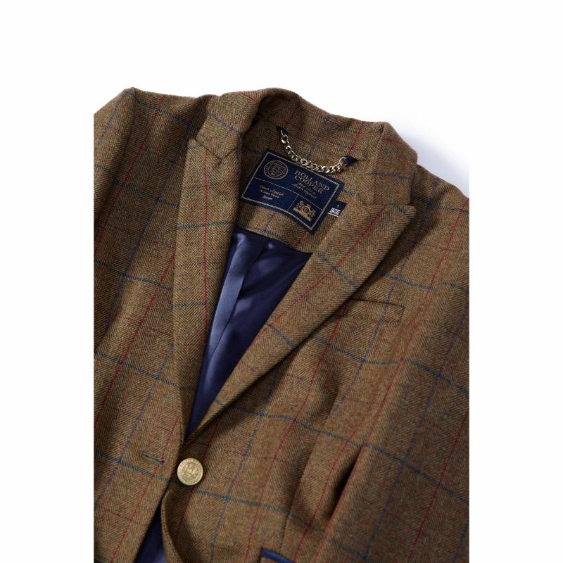 Holland Cooper Highgrove Ladies Tweed Coat - Glen Green Hot Offer Frenzy