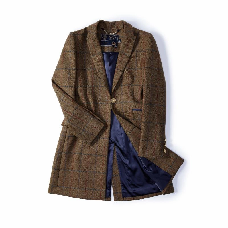 Holland Cooper Highgrove Ladies Tweed Coat - Glen Green Shop Grab Savings