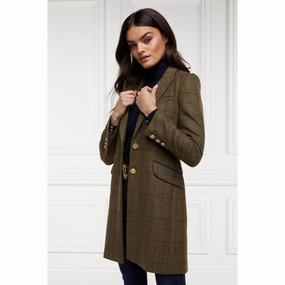 Holland Cooper Highgrove Ladies Tweed Coat - Glen Green Grab Your Hot Pick