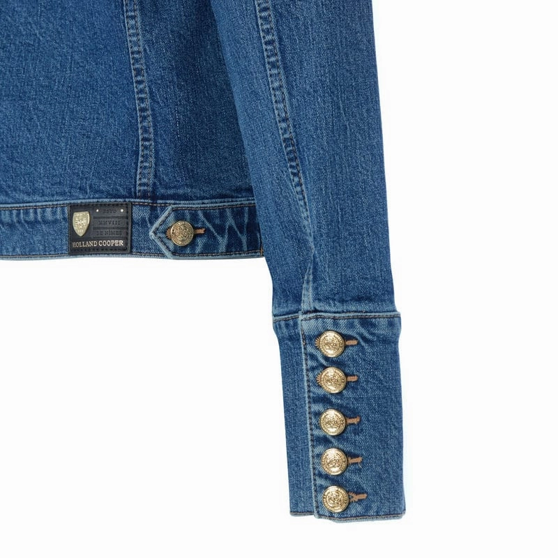 Price Drop Frenzy Holland Cooper Iconic Ladies Denim Jacket - Classic Indigo