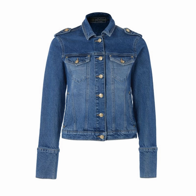 Holland Cooper Iconic Ladies Denim Jacket - Classic Indigo Limited Time Discount