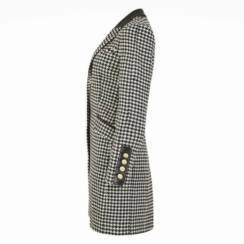 Trending Savings Now Holland Cooper Kempton Ladies Tweed Coat - Houndstooth