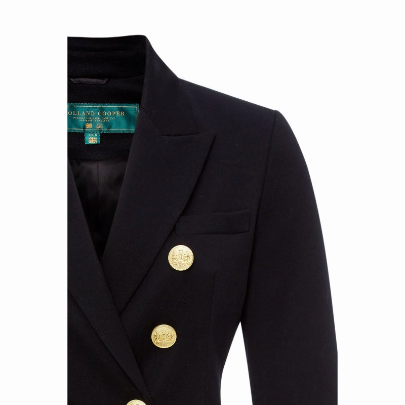 Special Online Offer Best Price Today Holland Cooper Knightsbridge Ladies Blazer - Navy Barathea