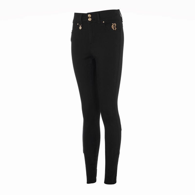 Holland Cooper Ladies Jodhpur Jeans - Black Flash Deal Today Limited Time Steal