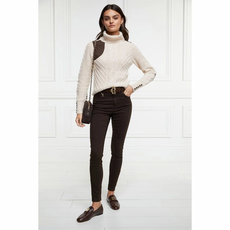 Save More Now Sweet Deal Today Holland Cooper Ladies Jodhpur Jeans - Chocolate