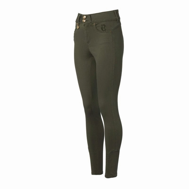 Holland Cooper Ladies Jodhpur Jeans - Hunter Green Exclusive Online Deal Save Big Online