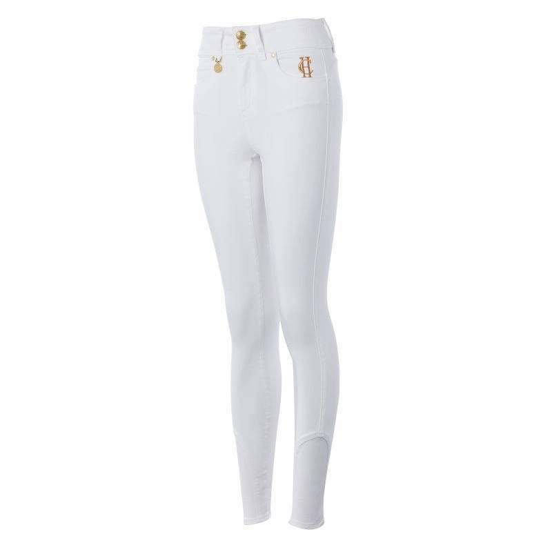 Holland Cooper Ladies Jodhpur Jeans  - White Flash Sale Alert Limited Stock Hot Deal