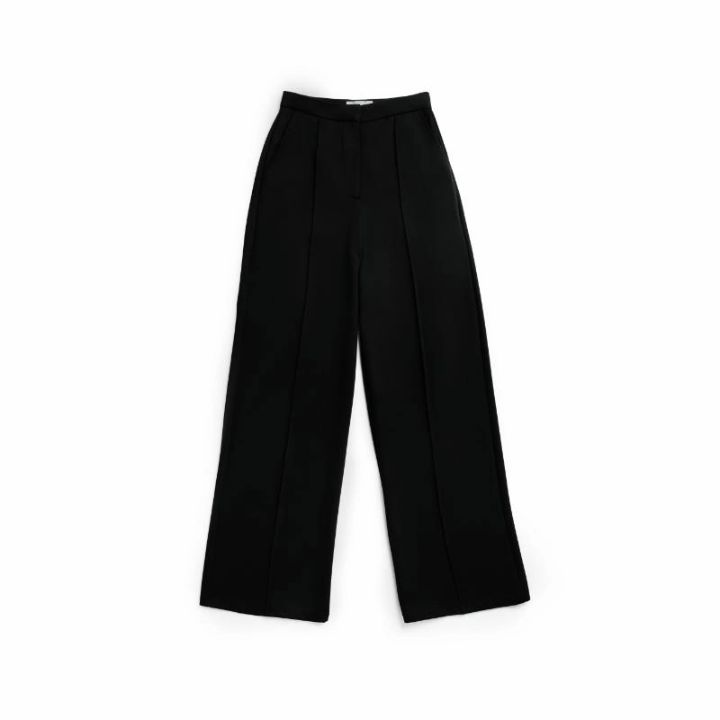 Last Chance Offer Holland Cooper Ladies Wide Leg Trouser - Black Black