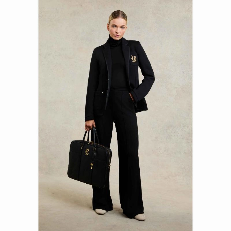 Hot Deal Alert Unmissable Deal Today Holland Cooper Ladies Wide Leg Trouser - Black Black