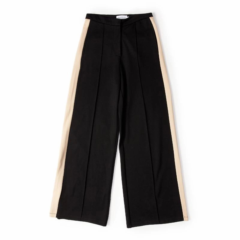 Holland Cooper Ladies Wide Leg Trouser - Black Todays Trending Deals Flash Sale Alert