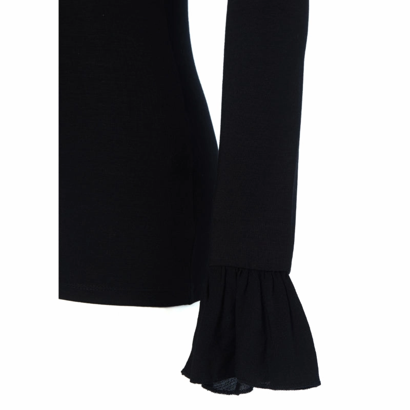 Holland Cooper Lilibet Ladies Jersey Long Sleeve Tee - Black Shop the Best Deals Hot Deals Today