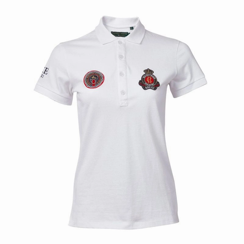 Instant Deal Today Today Only Savings Holland Cooper Team Ladies Polo Shirt - White